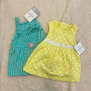 Carter's Baby Dress Set - Yellow and Teal